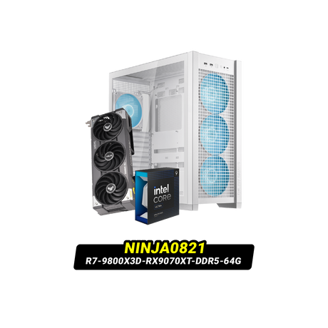 คอมประกอบ NINJA0821-R7-9800X3D-RX9070XT-DDR5-64G Powered By ASUS - SpeedCom