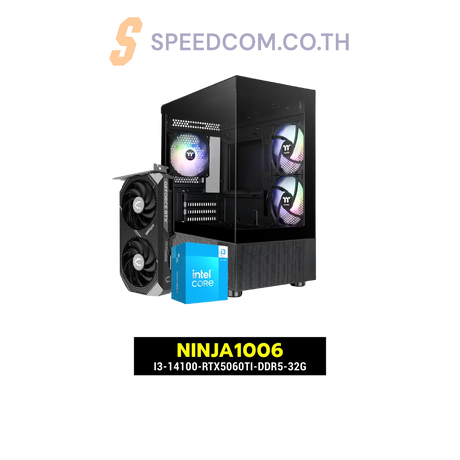 คอมประกอบ NINJA1006-I3-14100-RTX5060TI-DDR5-32G - SpeedCom