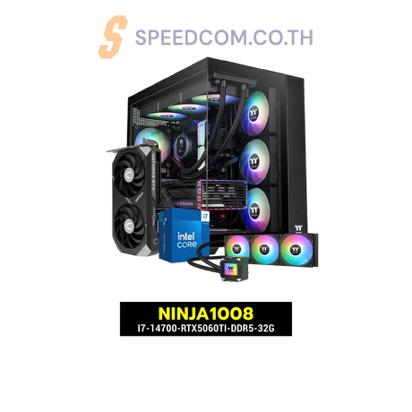 คอมประกอบ NINJA1008-I7-14700-RTX5060TI-DDR5-32G - SpeedCom