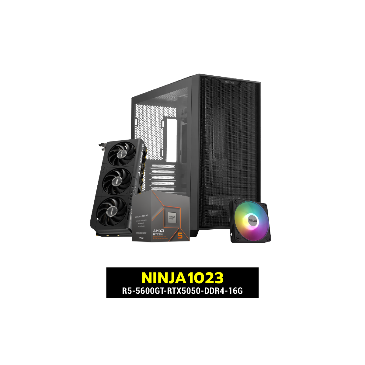 คอมประกอบ NINJA1023-R5-5600GT-RTX5050-DDR4-16G Powered BY ASUS