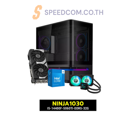 คอมประกอบ NINJA1030-I5-14400F-5060TI-DDR5-32G Powered BY ASUS