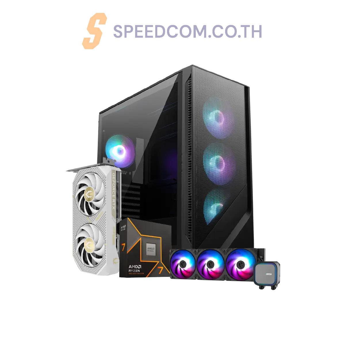 คอมประกอบ NINJA1109-R7-9700X-RTX5060TI-DDR5-32GSpeedCom