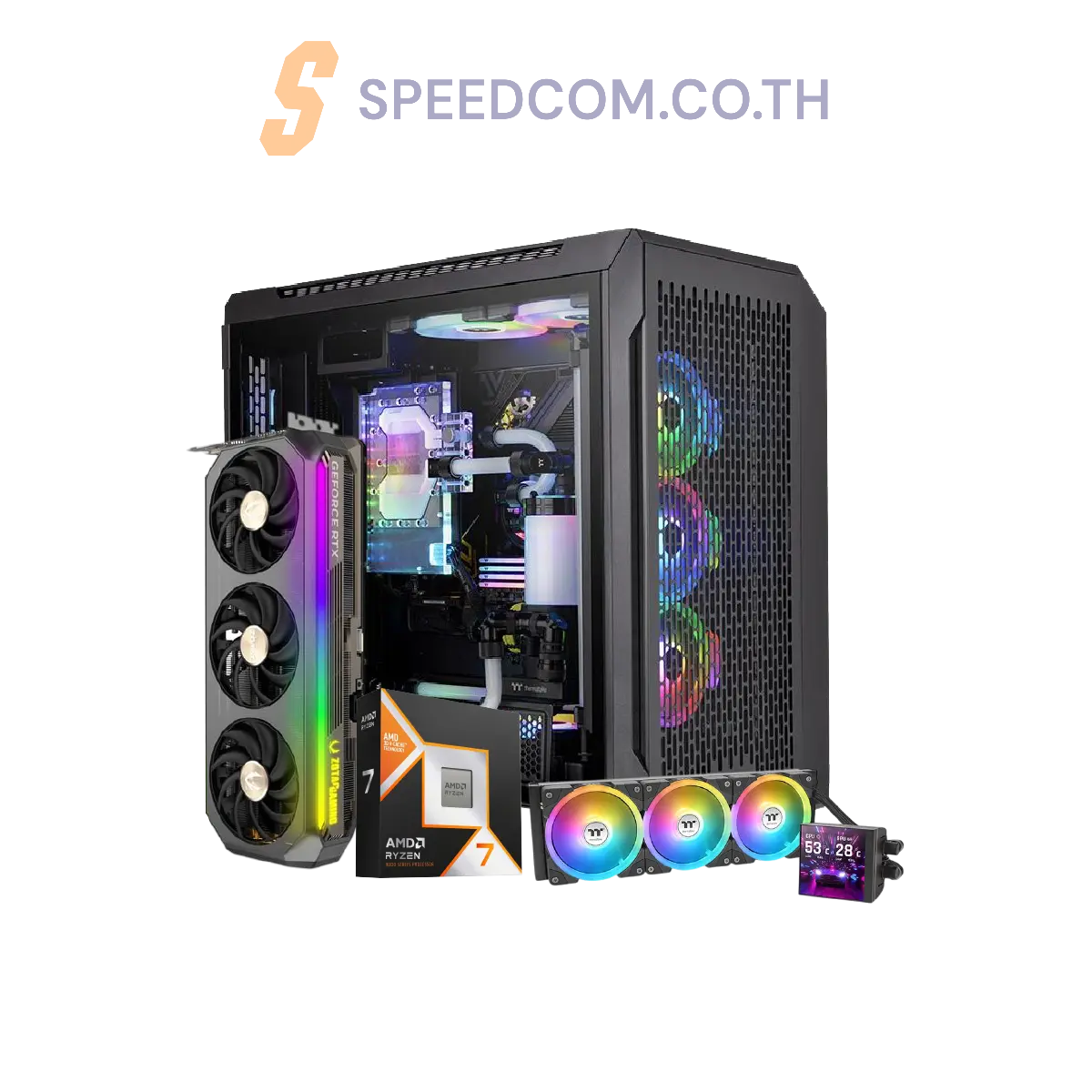 คอมประกอบ NINJA1111-R7-9800X3D-RTX5090-DDR5-128GSpeedCom