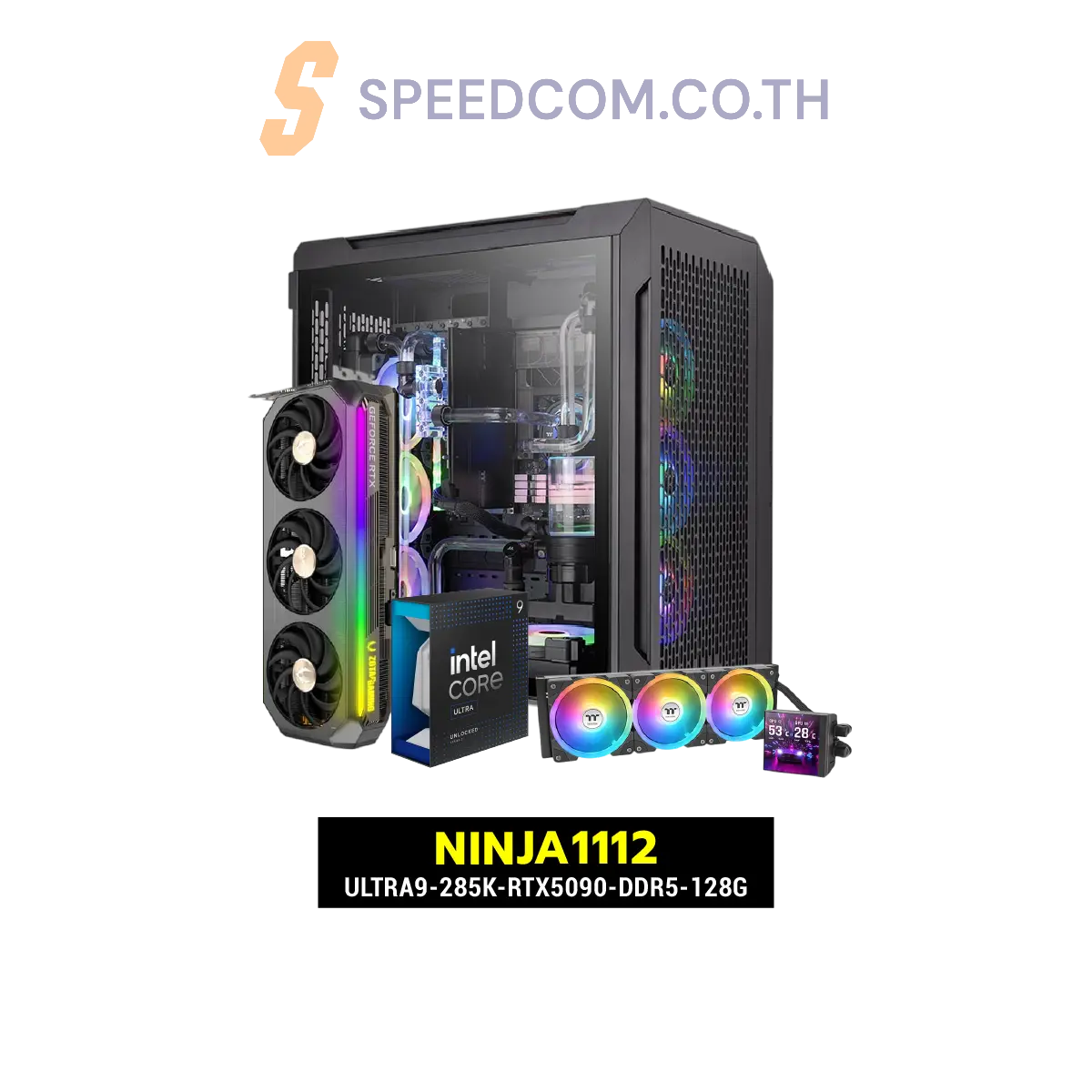 คอมประกอบ NINJA1112-ULTRA9-285K-RTX5090-DDR5-128GSpeedCom