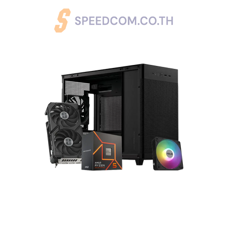 คอมประกอบ NINJA1124-R5-7500F-RX9060XT-DDR5-32G Powered BY ASUSSpeedCom