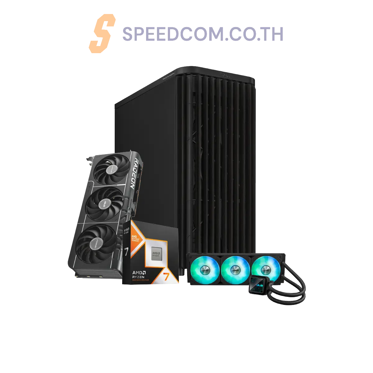 คอมประกอบ NINJA1128-R7-9800X3D-RX9700-DDR5-32G Powered BY ASUSSpeedCom