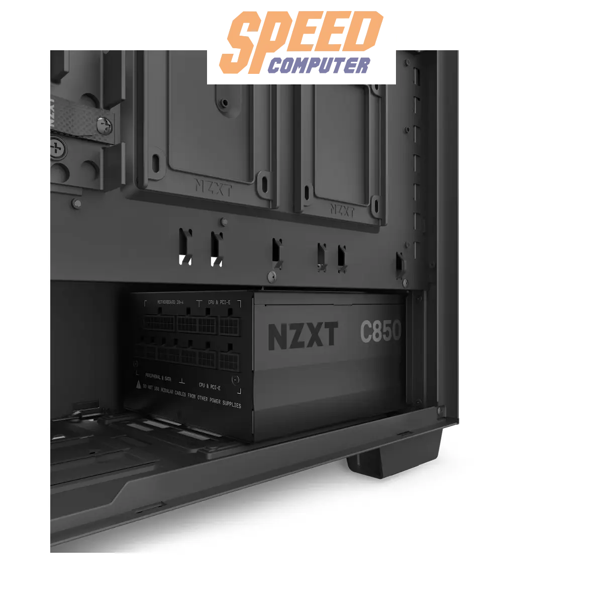 อุปกรณ์จ่ายไฟ NZXT C850 Gold 2022 ขนาด 850W มาตรฐาน 80 Plus Gold แบบโมดูลาร์ สีดำ รุ่น NP-C850M-US