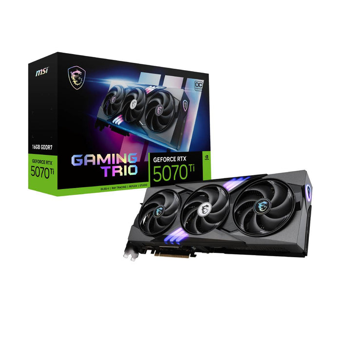 การ์ดจอ MSI GeForce RTX 5070 Ti GAMING TRIO OC PLUS 16GB GDDR7