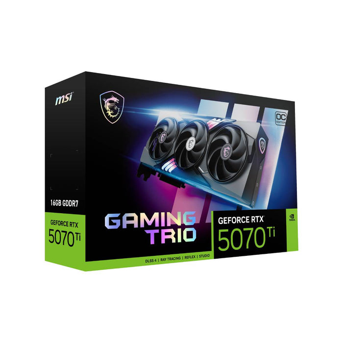 การ์ดจอ MSI GeForce RTX 5070 Ti GAMING TRIO OC PLUS 16GB GDDR7