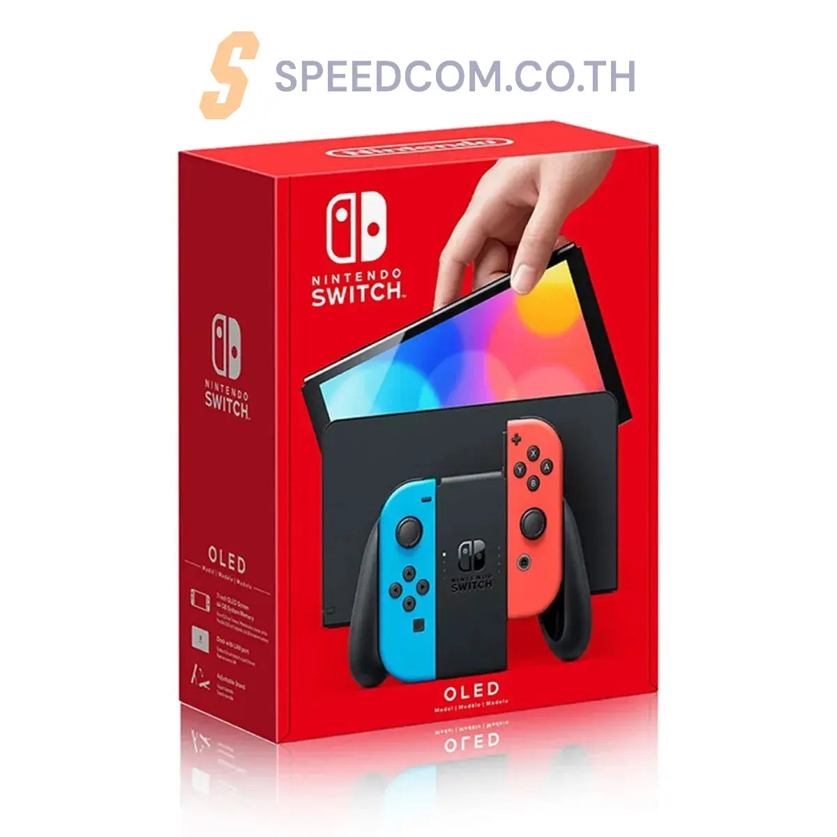 เครื่องเล่นเกมพกพา Nintendo Switch-H Oled Console Neon Red/Blue - SpeedCom