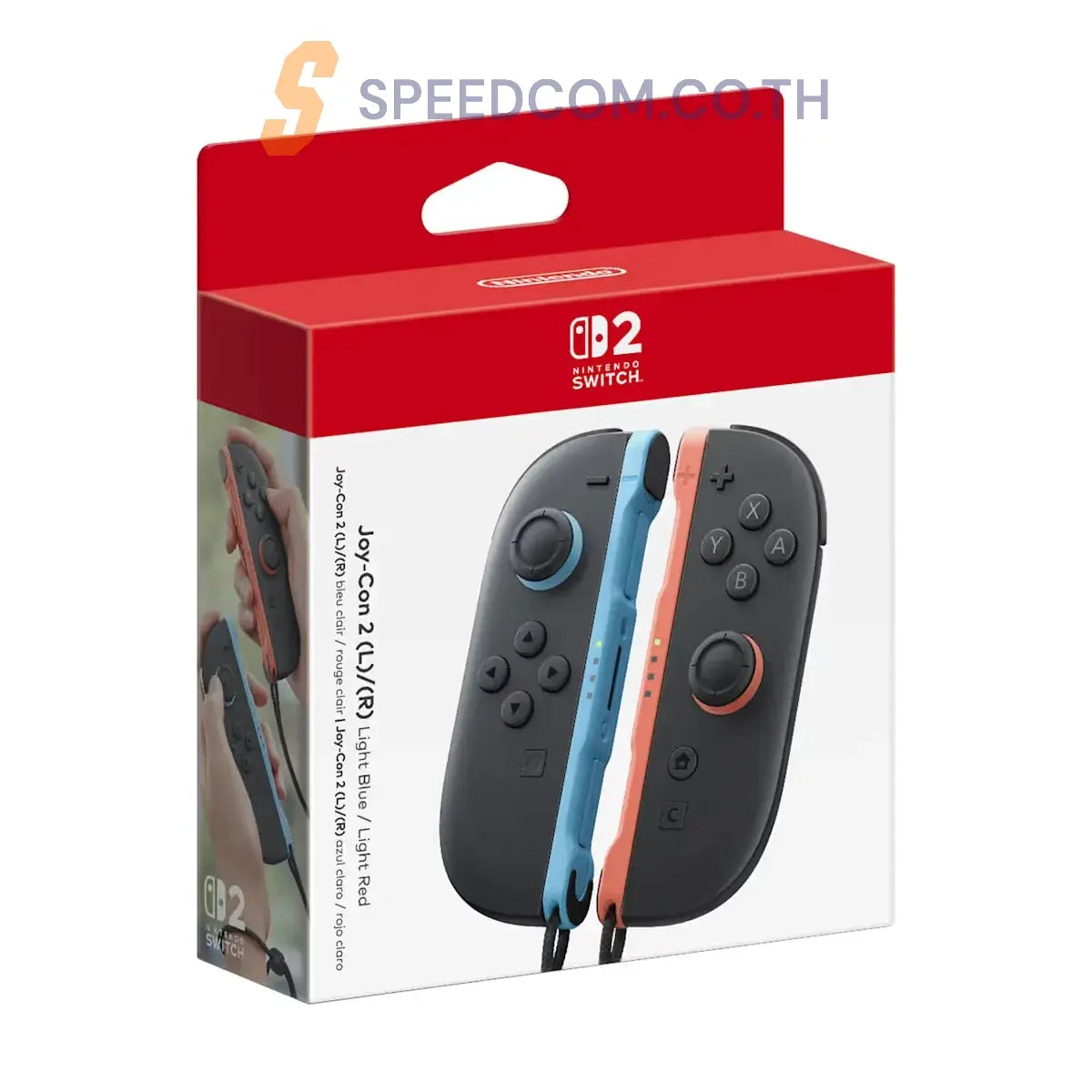 จอยคอนโทรลเลอร์ Nintendo Switch Joy-Con 2 Light Blue/Light Red - SpeedCom