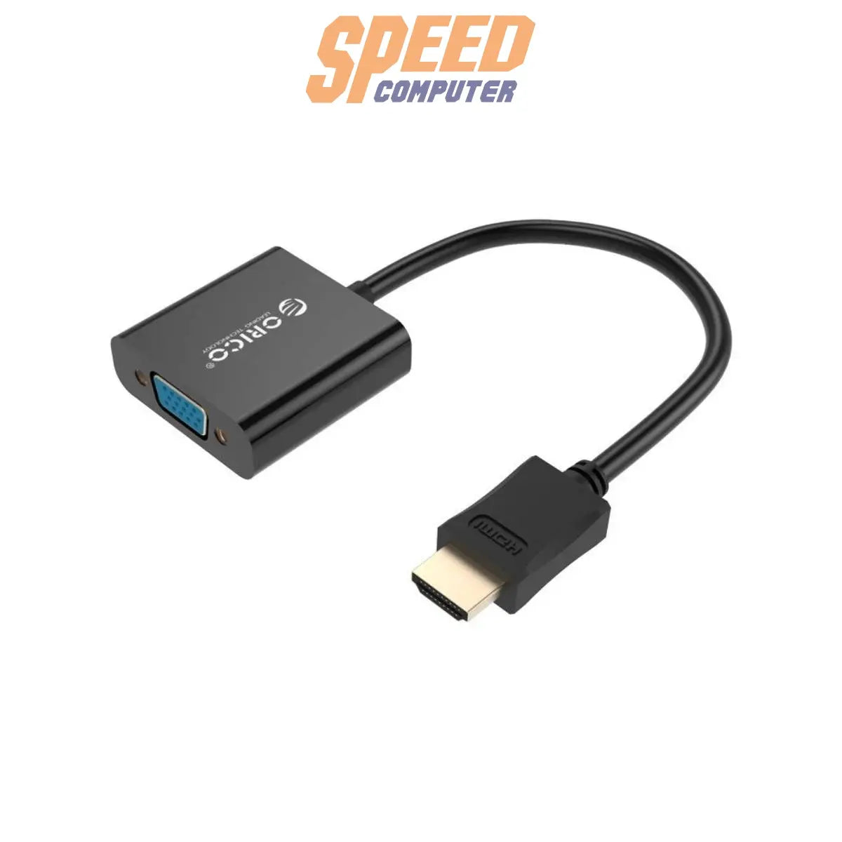 Dhtv Adapter Cable ORICO DHTV-C20-BK HDMI A to VGA - SpeedCom