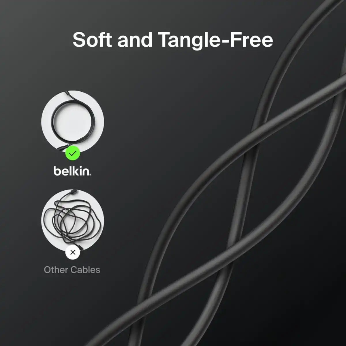 สายชาร์จ Belkin BoostCharge USB-A Cable to Lightning 6.6ft/2m