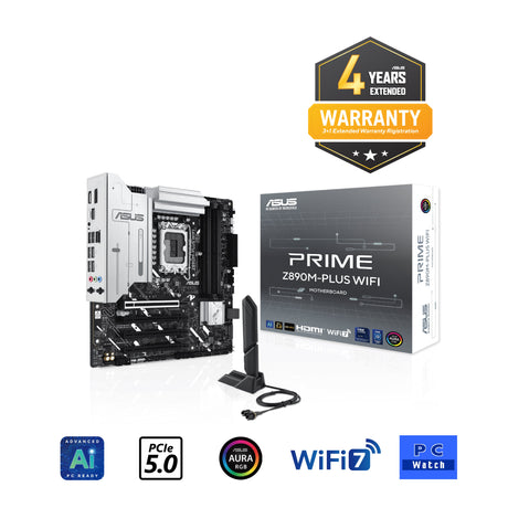 เมนบอร์ด Asus Prime Z890M PLUS WIFI CSM DDR5 LGA 1851 Micro ATXSpeedCom