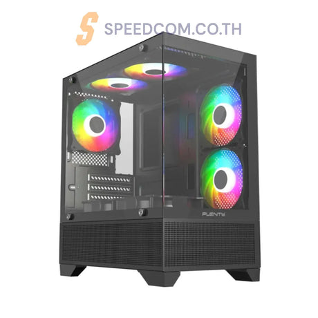 เคส Plenty GL210M M-ATX Tempered Glass - SpeedCom