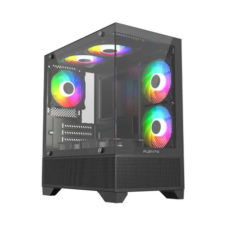 เคส Plenty GL210M M-ATX Tempered Glass - SpeedCom
