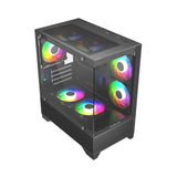 เคส Plenty GL210M M-ATX Tempered Glass - SpeedCom