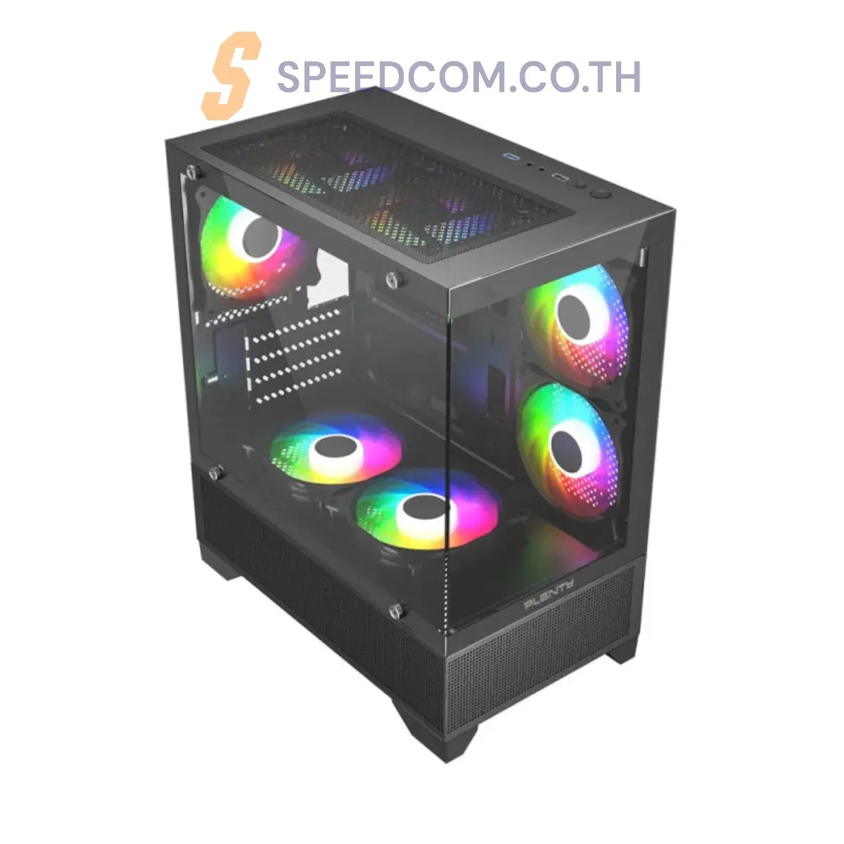 เคส Plenty GL210M M-ATX Tempered Glass - SpeedCom