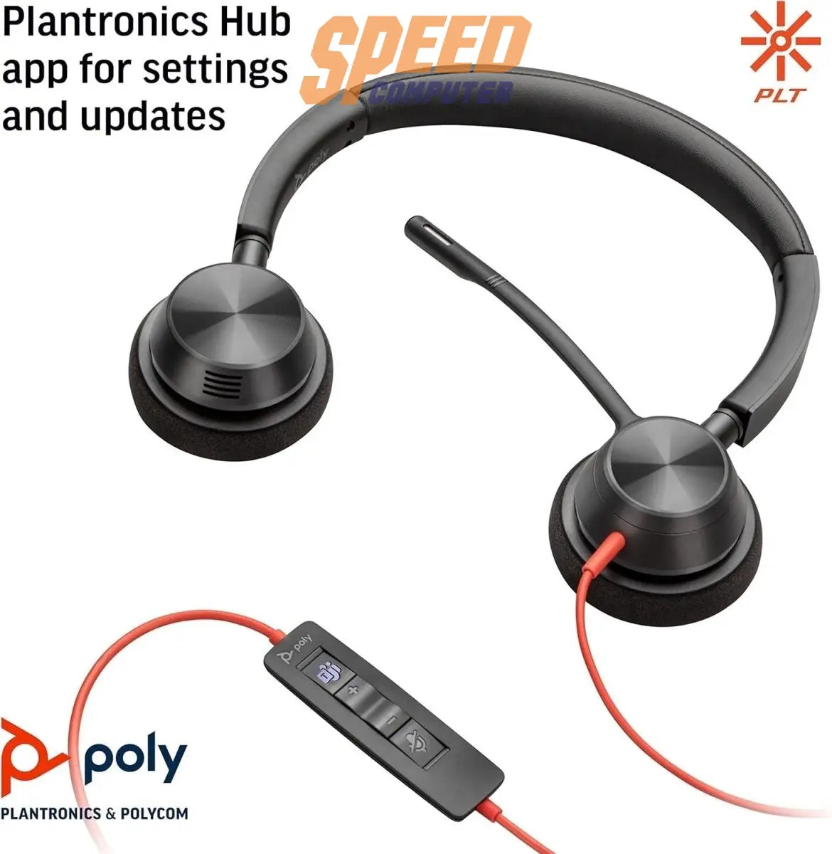 Blackwire 3220 Poly Wired Headset Black Wire 3220 Poly Blackwire