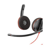 หูฟัง Poly Blackwire 3220 Stereo USB-C Headset +USB-C/A Adapter (8X228AA) - SpeedCom