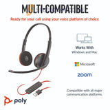 หูฟัง Poly Blackwire 3220 (8X2J9A6)USB-C HS +USB-C/A (BULK) - SpeedCom