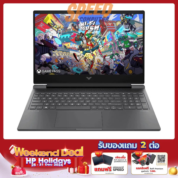 [Pre-Order] โน๊ตบุ๊ค HP Victus 16-s1118AX (A7KD8PA) Ryzen 7 สีเงิน (Mica Silver) - SpeedCom