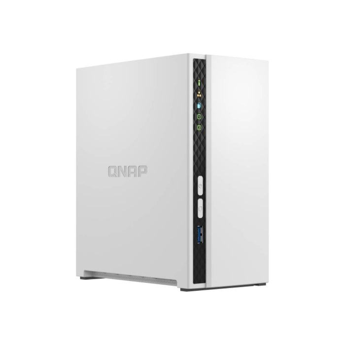 อุปกรณ์จัดเก็บข้อมูลบนเครือข่าย NAS QNAP-TS-233 ARM 4Core Coretex A55 สีขาว