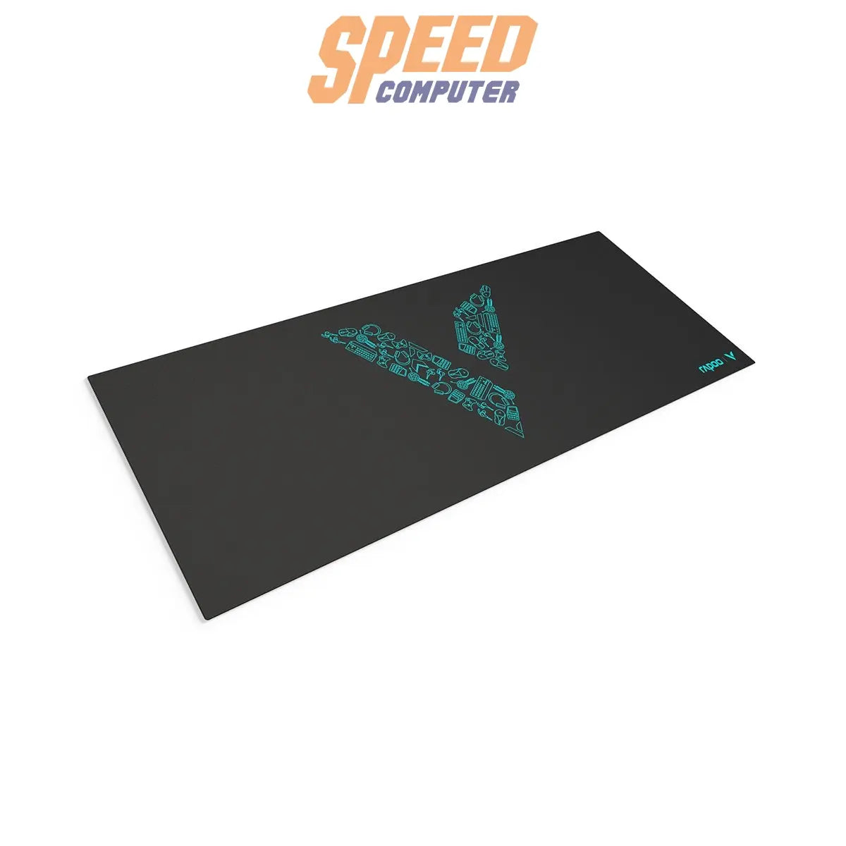 แผ่นรองเมาส์ Rapoo Mouse Pad V1L - BK 800X300 MM Black - SpeedCom