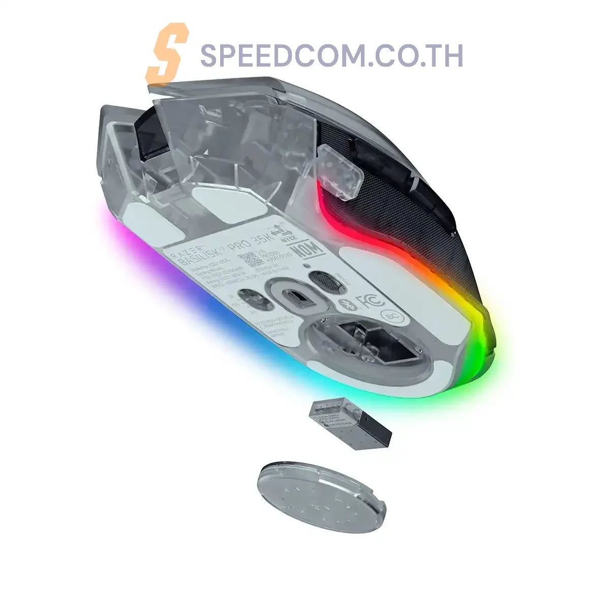 เมาส์ไร้สาย Razer Basilisk V3 PRO 35K Wireless Phantom Edition