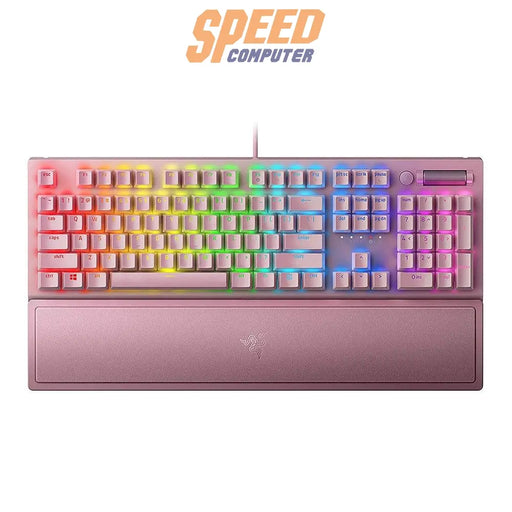 คีย์บอร์ด Razer Gaming Blackwidow V3 สีชมพู - SpeedCom