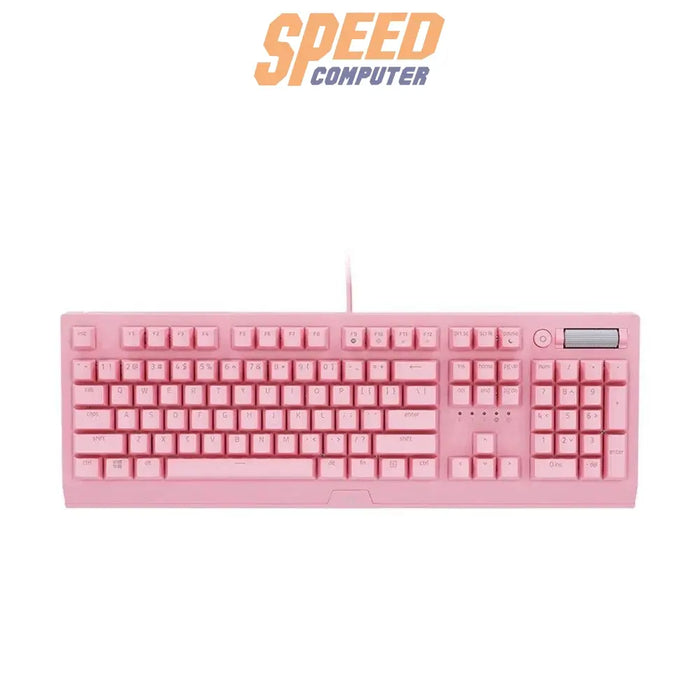 คีย์บอร์ด Razer Gaming Blackwidow V3 สีชมพู - SpeedCom