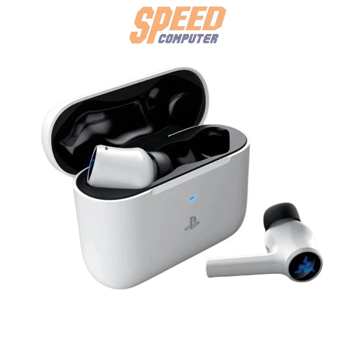 หูฟังไร้สาย Razer Hammerhead Hyperspeed WIRELESS PlayStation Licensed สีขาวSpeedCom