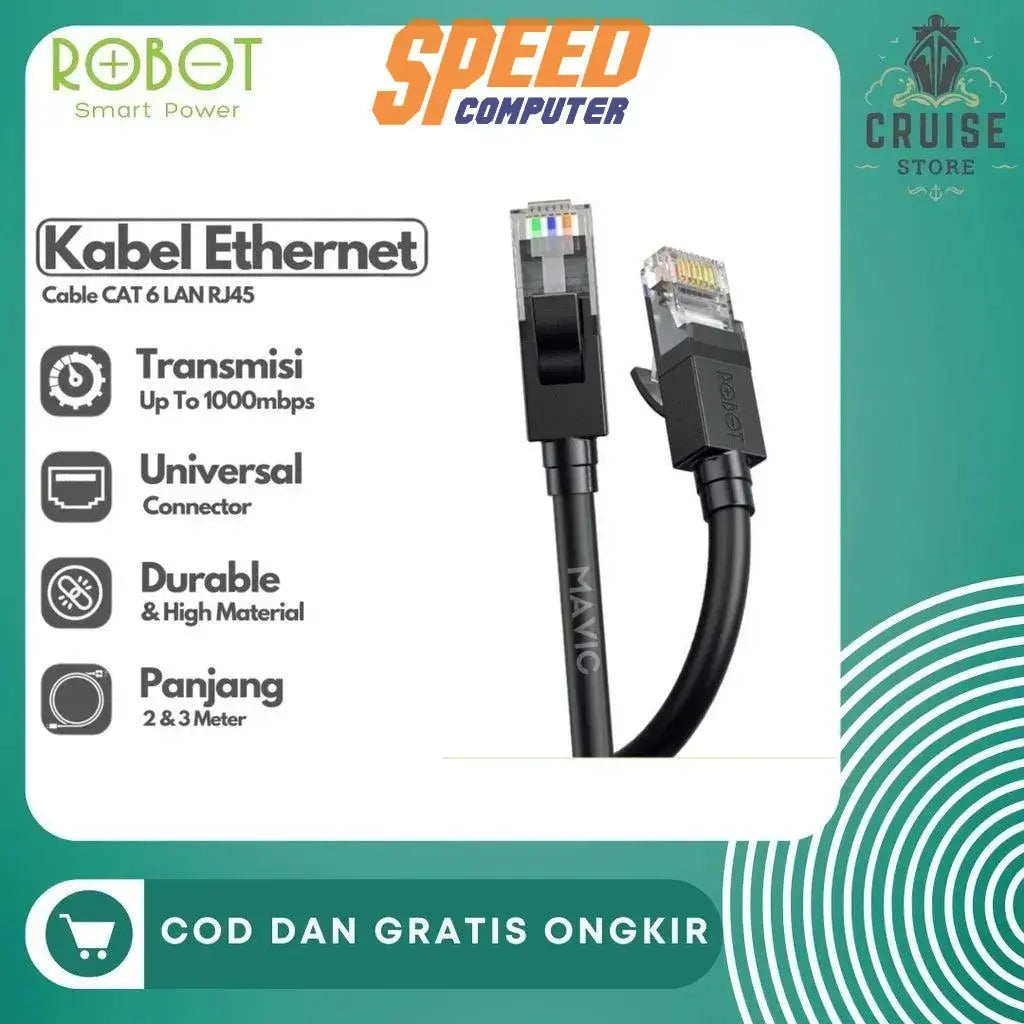 สายแลน Robot CABLE LAN CAT6 - SpeedCom