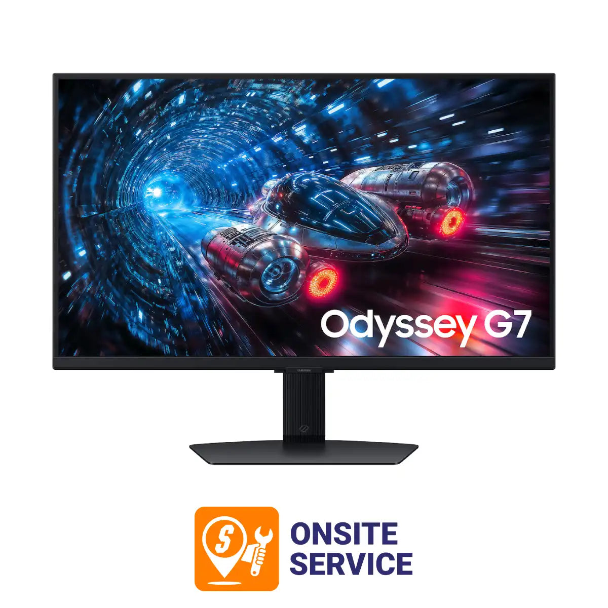 จอมอนิเตอร์ Samsung Odyssey G7 G70F-LS27FG702EEXXT 27.0" 4K 180Hz สีดำ - SpeedCom