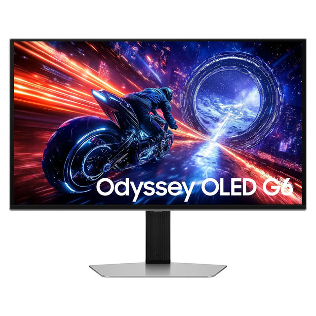 จอมอนิเตอร์ SAMSUNG Odyssey G6 G60SF 27.0" OLED QHD 500Hz สีเงิน - Speedcom