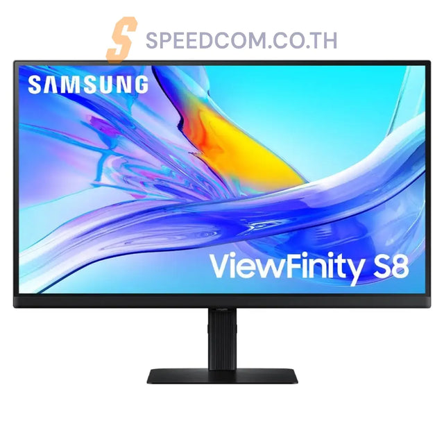 จอมอนิเตอร์ SAMSUNG ViewFinity S8 LS27D804UAEXXT 27.0" IPS 60Hz 4K สีดำ - SpeedCom