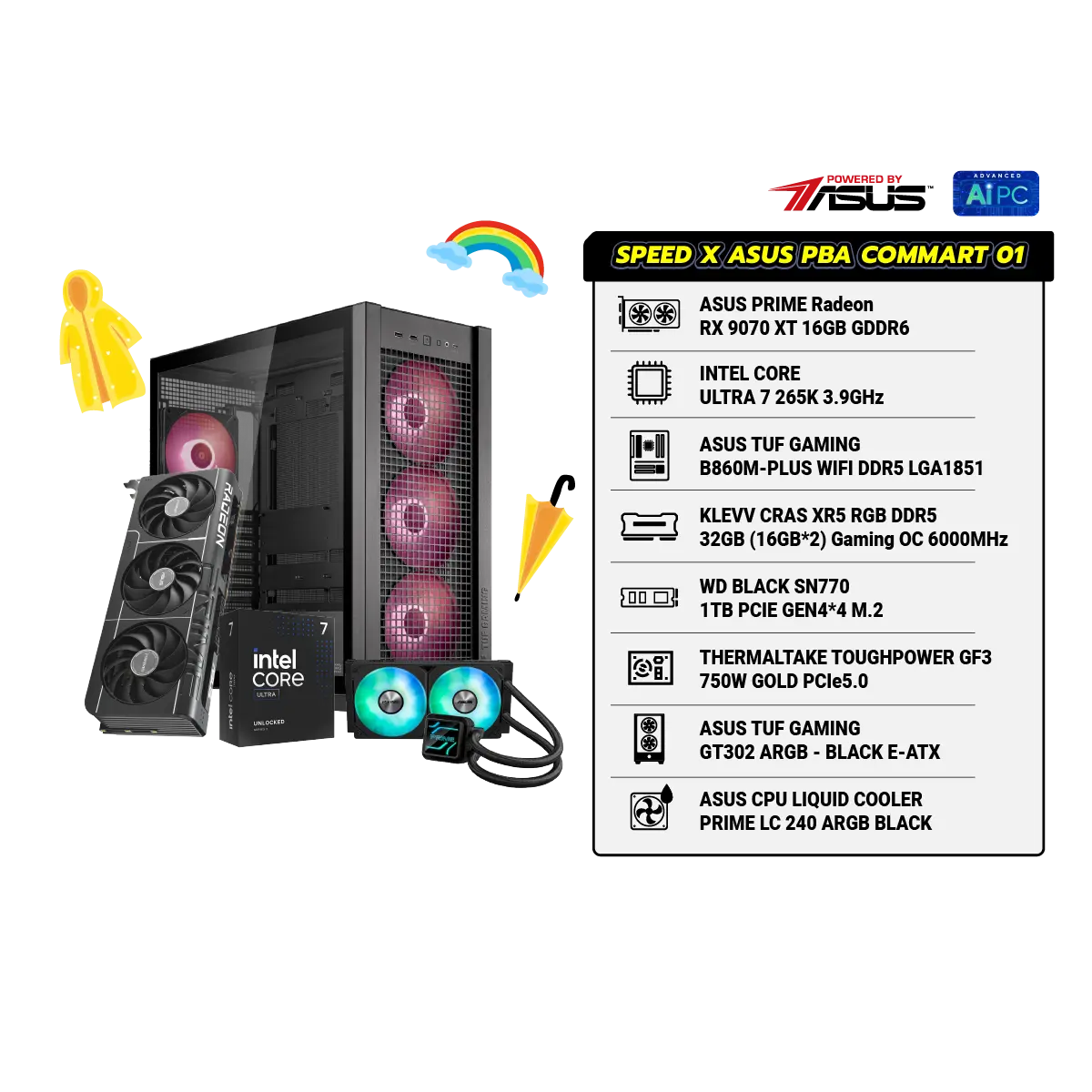 คอมประกอบ SPEED X ASUS PBA Powered By ASUS 01 - 69KSpeedCom