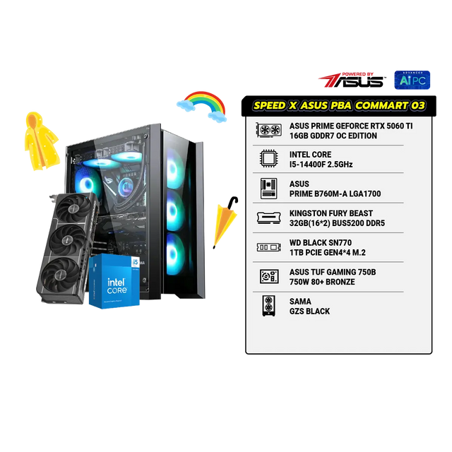 คอมประกอบ SPEED X ASUS PBA Powered By ASUS 03 - 39KSpeedCom