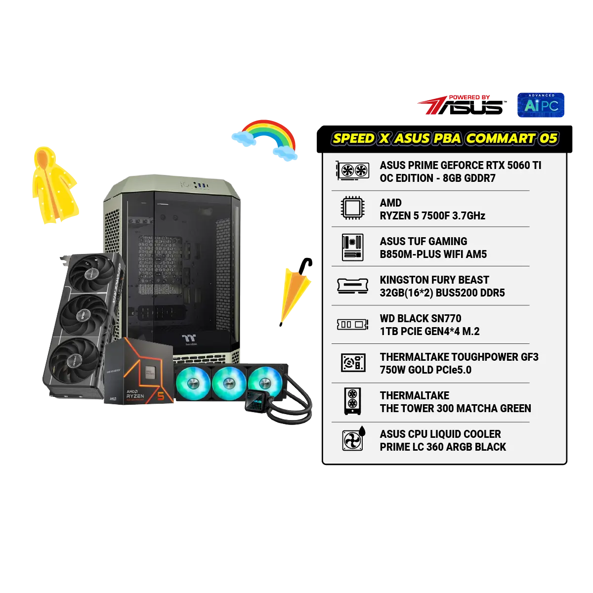 คอมประกอบ SPEED X ASUS PBA Powered By ASUS 05 - 51KSpeedCom