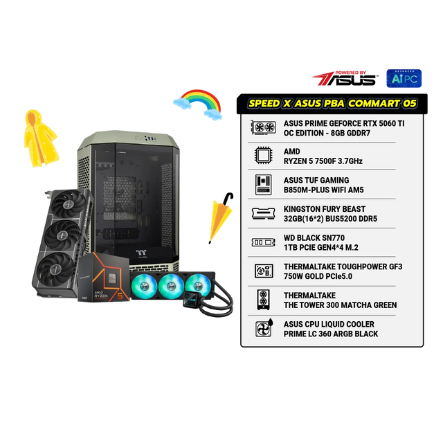 คอมประกอบ SPEED X ASUS PBA Powered By ASUS 05 - 51KSpeedCom