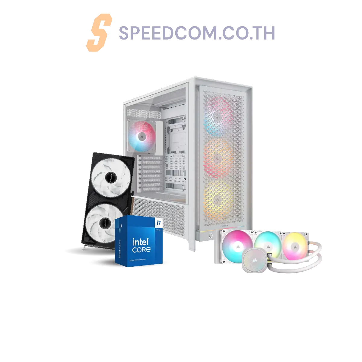 คอมประกอบ SPOL-CORSAIR SET 3-i7-14700F-32GB-1TB-5070SpeedCom