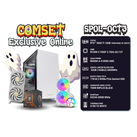 คอมประกอบ SPOL-OCT3-R5 7500F-32GB-1TB-5060 Ti - SpeedCom