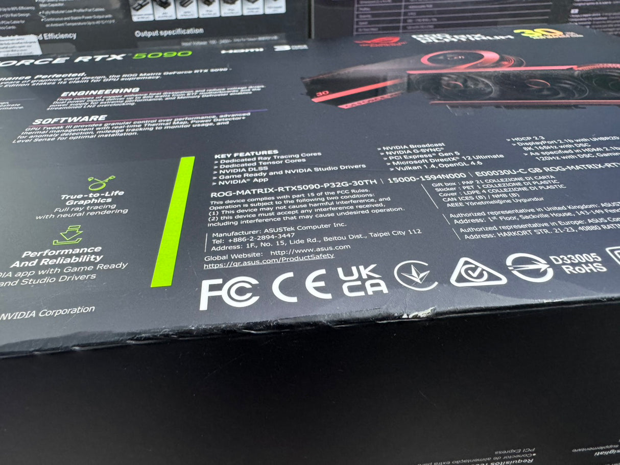 Graphics Card Asus ROG MATRIX RTX 5090 LIMITED EDITION VRAM 32GB GDDR7