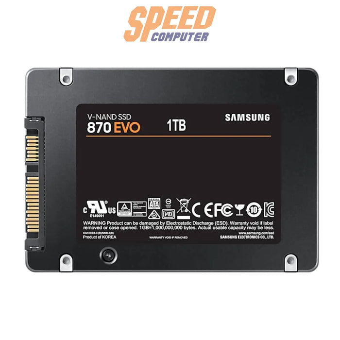 เอสเอสดี Samsung 870 EVO 1TB SATA 2.5 MZ-77E1T0BW - SpeedCom