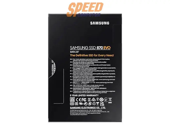 เอสเอสดี Samsung 870 EVO 500GB SATA 2.5 MZ-77E500BW - SpeedCom