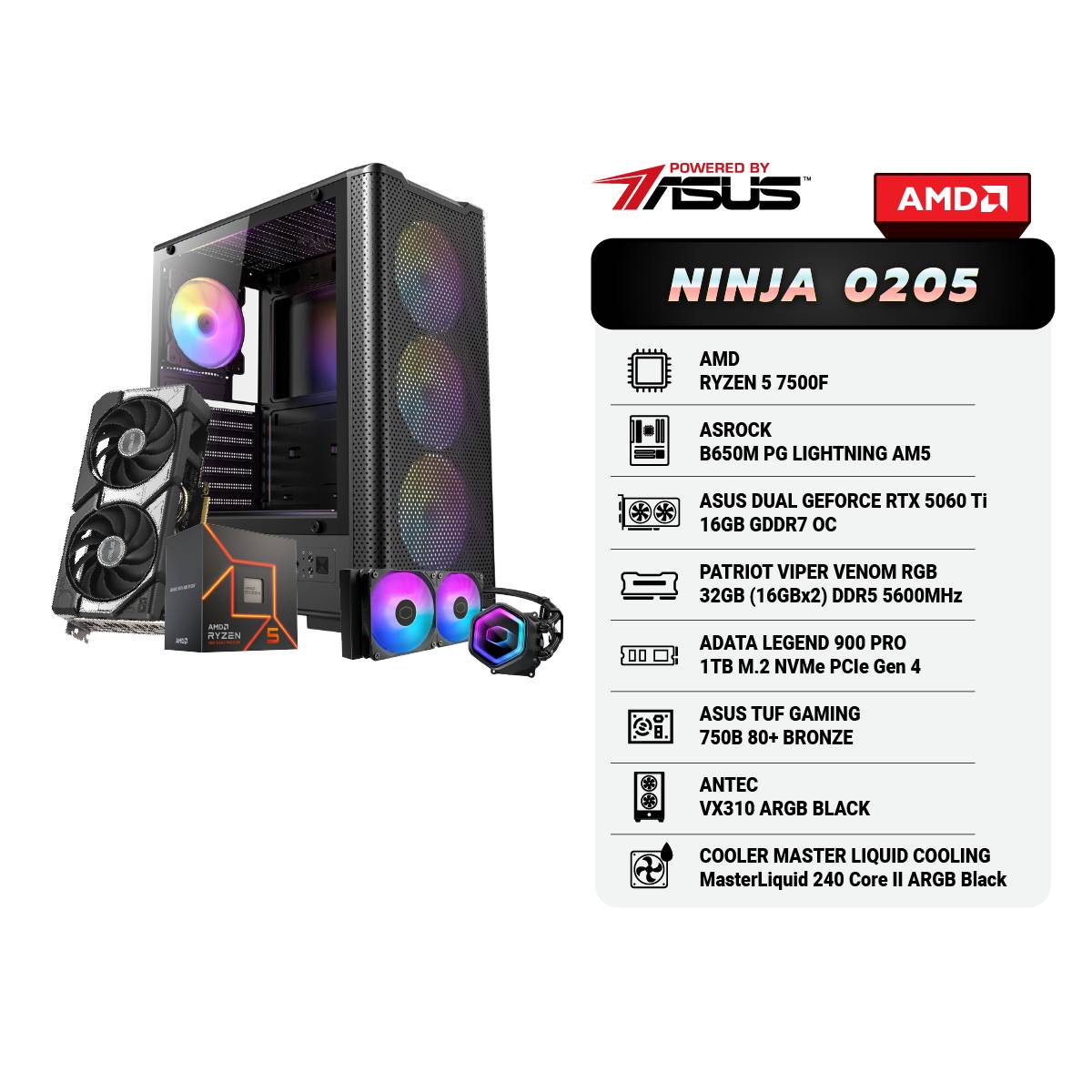 คอมประกอบ Set NINJA 0205 Powered By ASUSSpeedCom