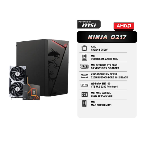 คอมประกอบ Set NINJA 0217 Powered By MSI - SpeedCom