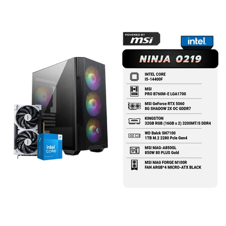 คอมประกอบ Set NINJA 0219 Powered By MSI - SpeedCom