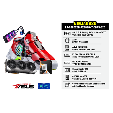 คอมประกอบ Set NINJA0920-R7-9800X3D-RX9070XT-DDR5-32G