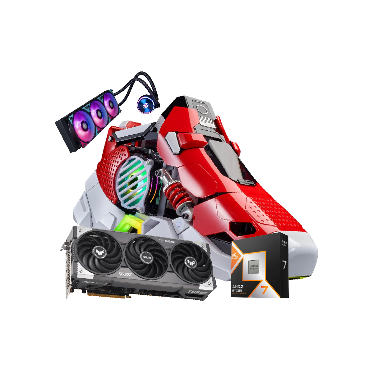 คอมประกอบ Set NINJA0920-R7-9800X3D-RX9070XT-DDR5-32G